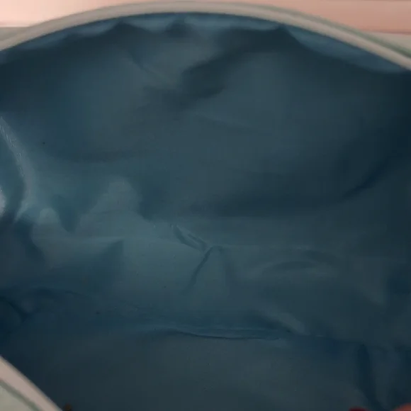 Stylish Blue Cosmetic Bag "Face" Nwot - Picture 2 of 4